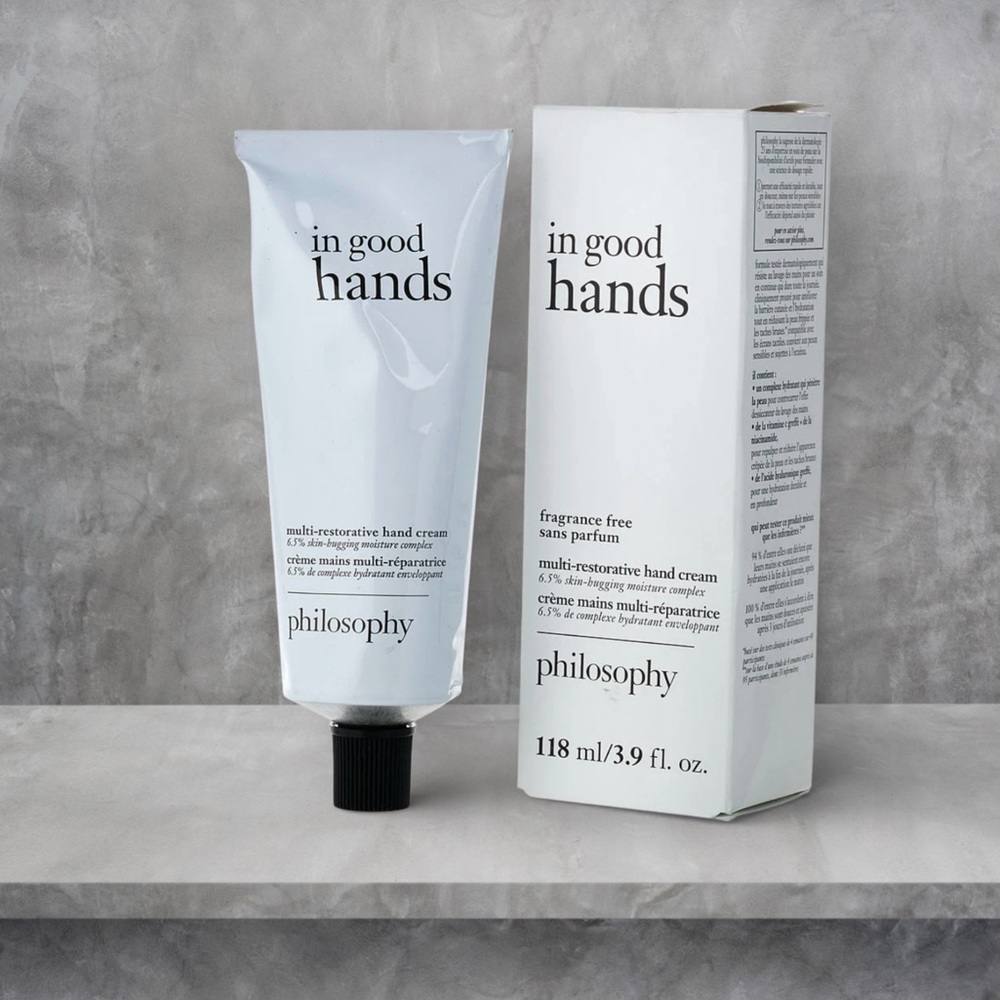 Philosophy Fragrance Free In Good Hands Multi-Restorative Hand Cream- vegan